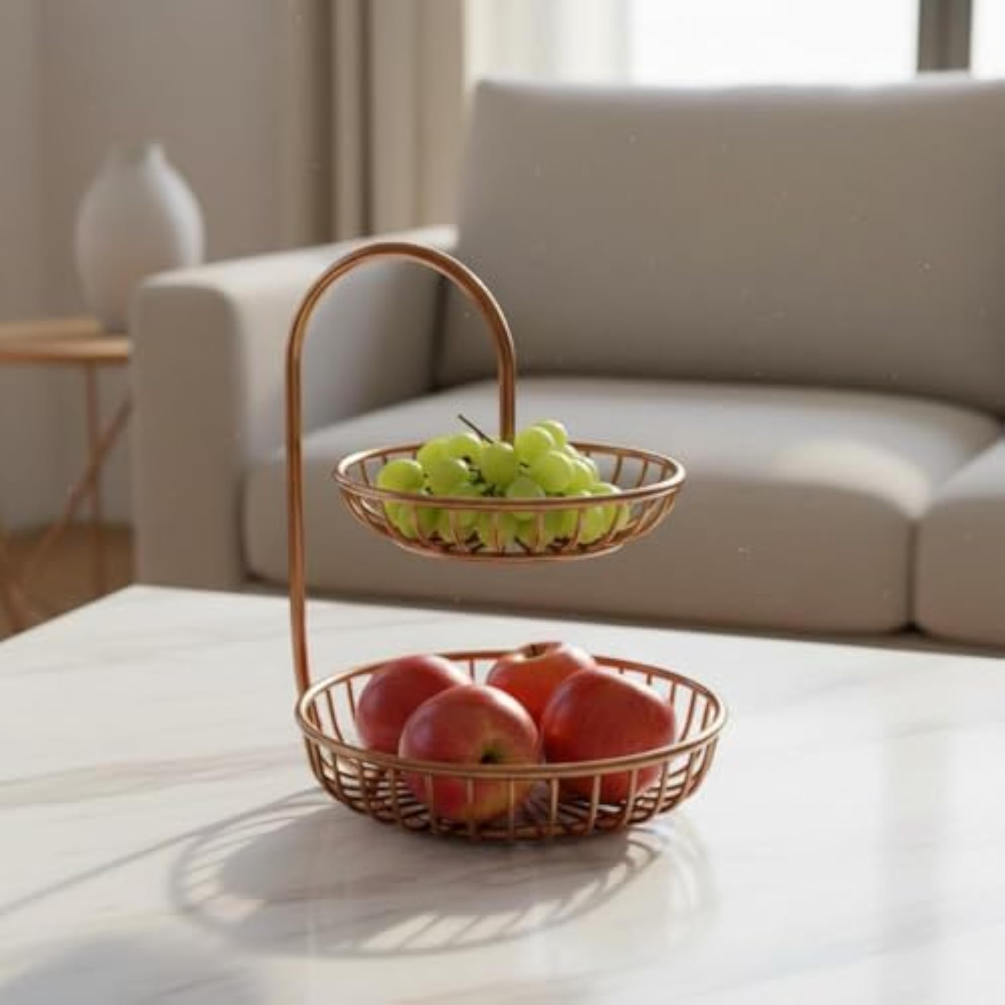 Two Tier Fruit Stand Decorative Look