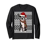 Photo Gallery ugly christmas xmas boston terrier natale maglia a manica Photo Gallery ugly christmas xmas boston terrier natale maglia a manica