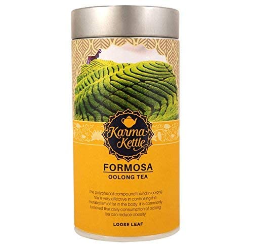 Karma Kettle Formosa - Premium Loose Leaf Oolong Tea, Darjeeling Oolong, Fresh and Pure Tea, Natural Detox, Weight Loss, 75 gm
