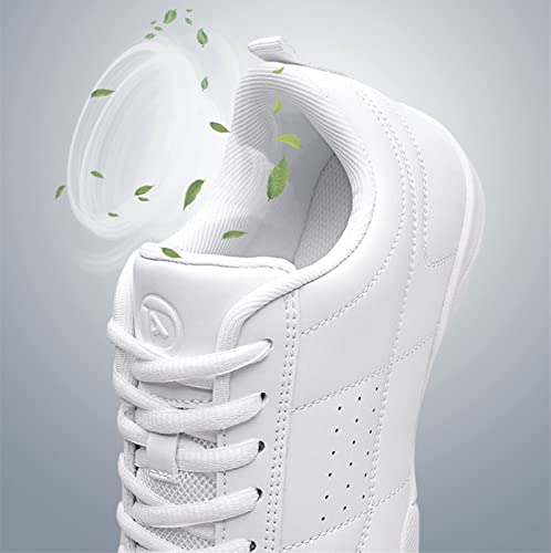 DADAWEN Adult & Youth Cheer Shoes Girls White Cheerleading Shoes for Women Dance Shoes Athletic Sport Training Tennis Breathable Competition Cheer Sneakers4