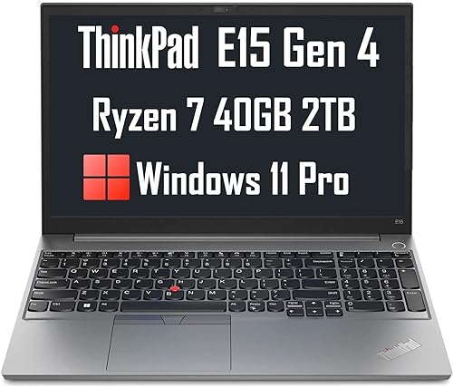 Lenovo ThinkPad E15 Gen 4 Business Laptop (15.6