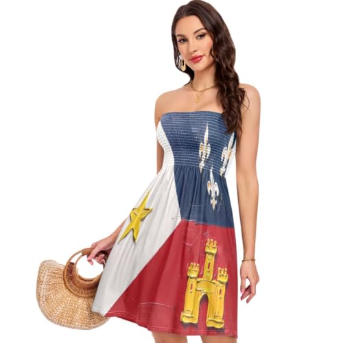 Robe Acadiana pour femme coupe d'été légère sans manches