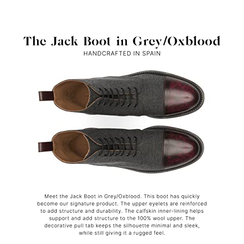 Image of TAFT Jack Boot Handcrafted Leather and Wool Men's Dress Boot