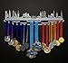 Allied Medal Hangers –World Marathon Majors (Cityscape) (24” Wide with 7 Hang Bars) - Medal Hanger Holder Display Rack