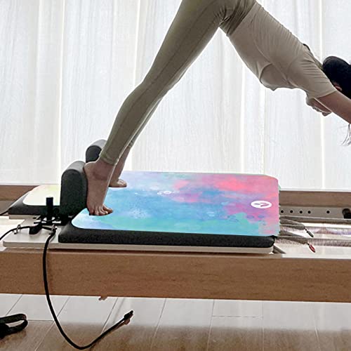 Colaxi Pilates Reformer Mat, tapete protector antideslizante de goma y gamuza para pilates, lavable, 96 cm x 56 cm miniatura 2