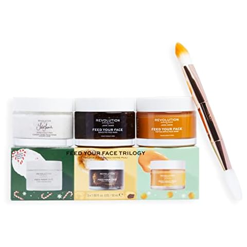 Revolution Skincare London, Jake Jamie Christmas Mask Trio Set, Face Mask Set, 3 x 50ml Cover