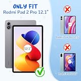 RollinCase Etui dziecięce do Xiaomi Redmi Pad 2 Pro 12,1" 2025, EVA, lekkie odporne na uderzenia, etui ochronne z uchwytem dziecięcym i paskiem na ramię, niebieskie