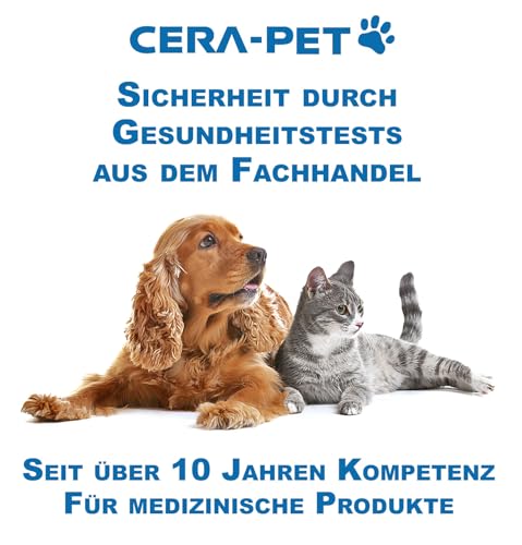 Cera-Pet Giardien Schnelltest für Hund und Katze 1 STK. I Nachweis von Darmparasiten I Test bei Durchfall für Hund und Katze I Für Hunde und Katzen bei Giardia I Wurmtest für Tiere
