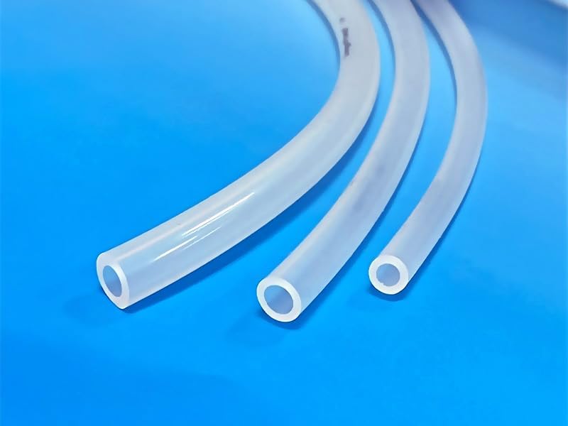 1/8" ID Silicone Tubing, 1/4" OD, Size 16, 50ft, Medical Grade for Peristaltic Pump, Platinum Cured, FDA Registered, High Performance