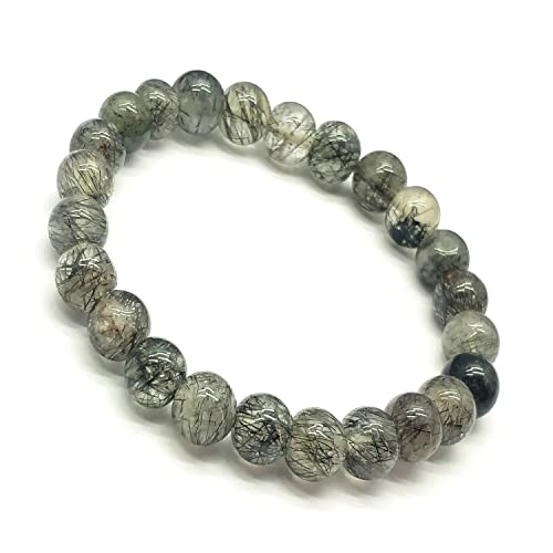 Bracelet quartz tourmaline 10mm, le cadeau idéal de protection