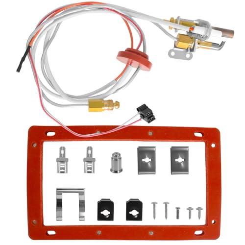 SP20824 SP21058 Pilot Burner Assembly Kit Replacement, SP20754, SP21059, SP20800, Compatible for Rheem Ruud and Richmond Water Heater Parts, NG with LP Orifice