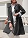 Tankaneo Womens Long Trench Coat Single Breasted Oversized Windproof Overcoat Fashion Outerwear