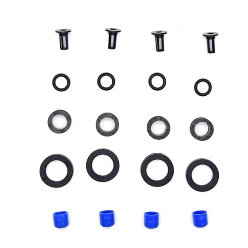 4X Fuel Injectors Rebuild Repair KIT FJ267 842-12120 F22B6 F22B1 Compatible with Acura Honda Isuzu 4-cylinder 1985-1994
