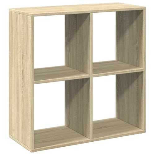 Estantería moderna de madera roble Sonoma con acabados premium para despachos de diseño 8