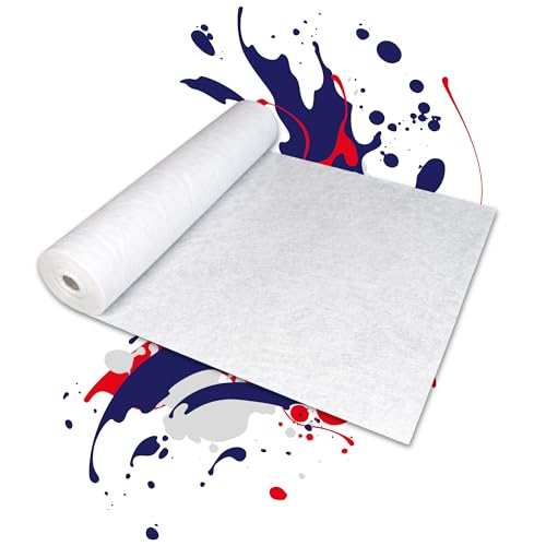 Perfect Cover Bâche Protection Peinture Autocollante 1 m x 25 m – Rouleau Feutrine Autocollante 25 m² pour Protection Sol Travaux, Bâche Sol Résistante pour...
