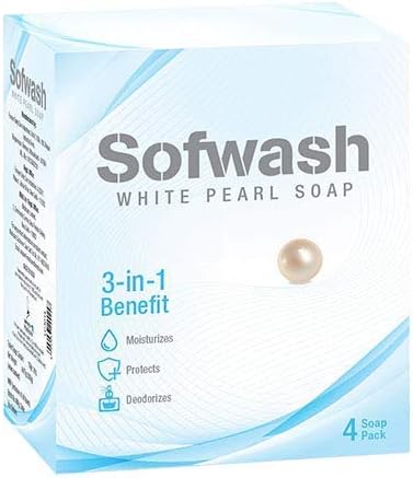 GREEN ORGANICS MODICARE SOFWASH WHITE PEARL SOAP (75GX4)