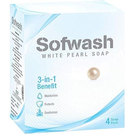 Green Organics Sofwash White Pearl Soap 75g x4