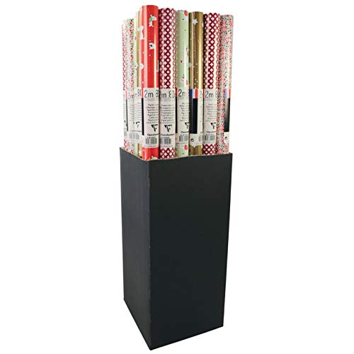Rouleau de papier cadeau Excellia, 80 g/m², 2m x 0,70m, thème Aurore Noël – Lot de 30