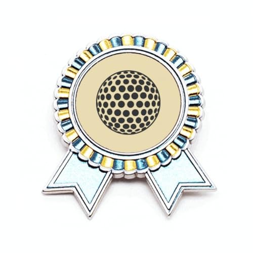 Broche de golf géométrique en métal pour sublimer votre veste de club