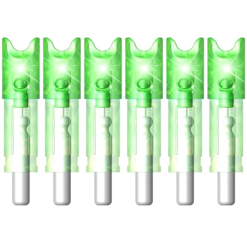 Lzwow Lighted Nocks for Crossbow Led Illuminated Archery Nocks for Arrows with 7.62mm/.300
