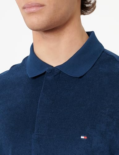 TOMMY HILFIGER Micro Towelling REG Polo MW0MW30770 éponge Night Sky Homme - vue 2