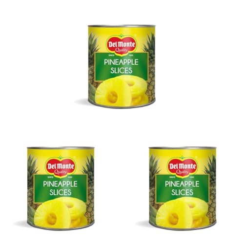 Image of Del Monte Pineapple Slices, 836g | Canned Pineapple| Ideal for deserts, salads and sncaks| Product of Philippines (Pack of 3)