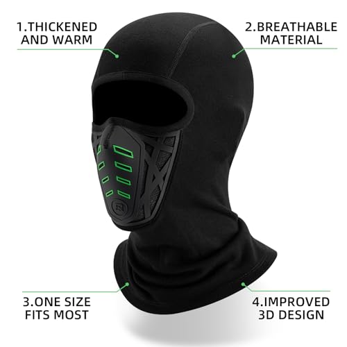 ROCKBROS Balaclava máscara de esqui térmica à prova de vento balaclava design 3D balaclava respiráve