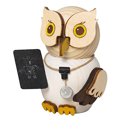 Drechslerei Kuhnert GmbH - Figura decorativa de madera (7 cm), diseño de búho