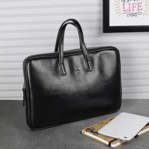 Image of Mochi Unisex Adults Casual Synthetic Soft Body Zipper Closure Solid Laptop Bags With 1 Pocket And 1 Compartments