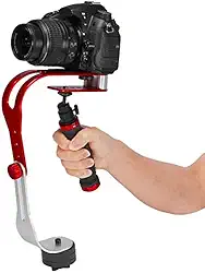 Steadycam Estabilizador Para Celular Smartphone e Câmera Profissional DSLR Vermelho 5D2