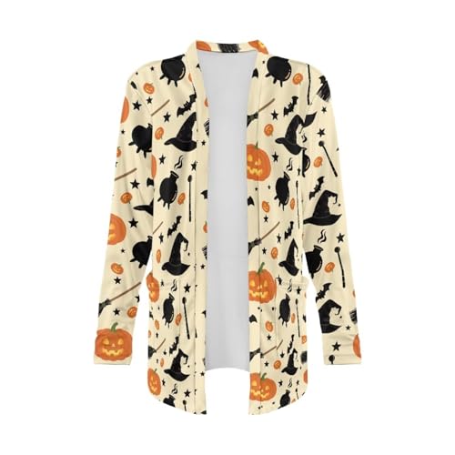Image of Women's Lightweight Cardigans with Pockets Trendy Long Sleeve Open Front Cardigan Casual Tops Jackets Fall Oufits S-2XL