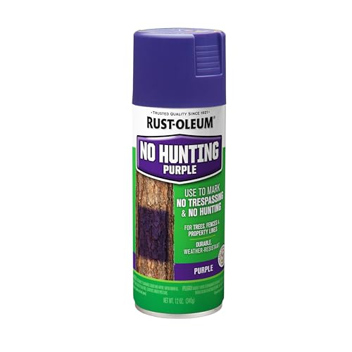 Rust-Oleum 270970 Specialty No Hunting Purple Spray Paint, 12 oz