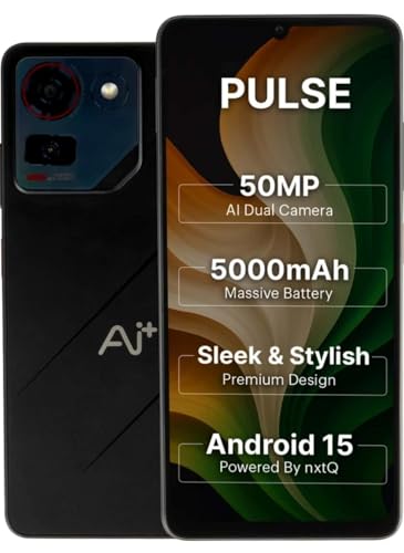 AI+ Pulse 4G (Black, 4GB, 64GB)