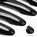 DLOVEG Car Door Handle Cover Compatible for 2015-2022 2023 2024 Nissan Murano Accessories for 2016-2022 2023 Maxima Black Door Handle Ptetector with 2 Smart Key Holes