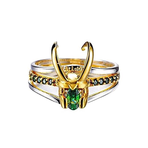 Ayaaa Loki ring, Thor-ring, stenig ring, rocky Ring tre-i-ett kreativ Raytheon Thor silverring smycken för kvinnor och män