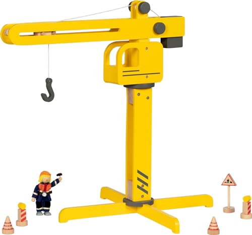 goki 55854 - Baukran - 360° drehbar - wie auf der echten Baustellen - ab 3 Jahre