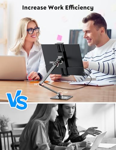 Image of HONGO Portable Monitor with Stand 15.6 inch-Laptop Screen Extender 1080P FHD for USB C hdmi Portable Screen Display Vesa Compatible for Windows Mac /Android /Switch /PS5