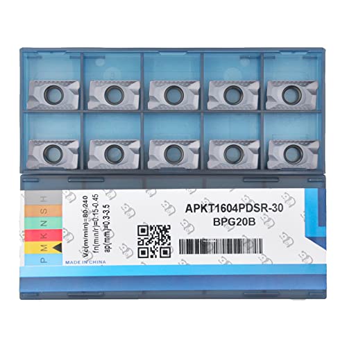 CDBP APKT1604 PDSR Wendeschneidplatten für Stahl und Edelstahl, Fräsplatten APKT, 10 Stück
