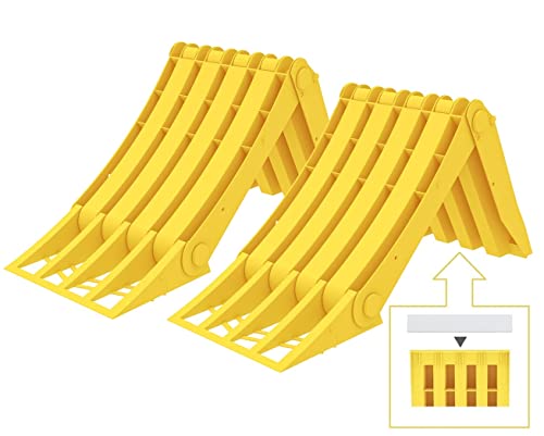 Unterlegkeil 4er Set Für Anhänger & Wohnmobile | Rutschfester Radvorleger 1,5t Tragkraft - Schwarz
