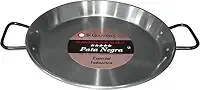 La Ideal_Forma de paella de aço polido, 42 cm