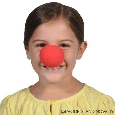 RIN001 12PC, 2" FOAM CLOWN NOSE