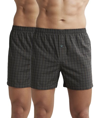 Image of Jockey 8222 Men's Super Combed Mercerized Cotton Woven Printed Inner Boxers with Ultrasoft and Durable Inner Waistband (Pack of 2)