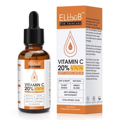 P-Beauty Vitamin C Serum Gesicht - 30ml | Vitamin C und E, Hyaluronsäure & Salicylsäure | Gesichtsserum Anti-Falten | Gesichtspflege, Hautpflege für strahlende & Haut | Bio & Vegan | 1x30ml