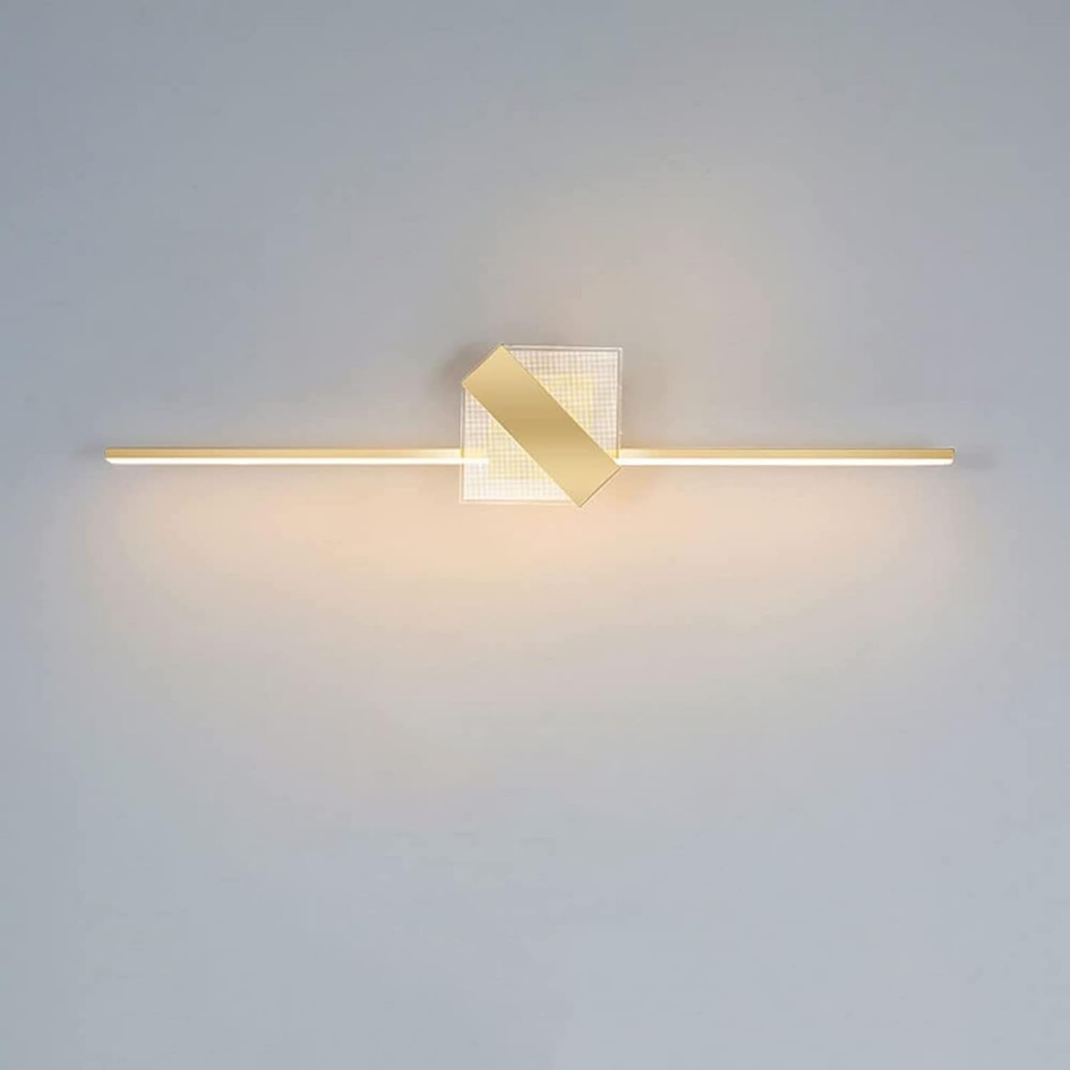 Olskfuh Size_name Wall Sconces, Mirror Light Led Gold Metal Vanity Mirror Lamp, Modern Picture & Display Lighting Fitting,Chandelier Lamp,-100Cm