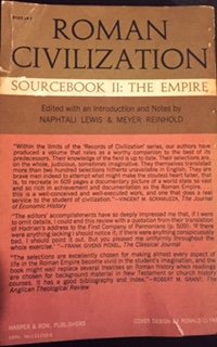 Paperback Roman Civilization, Sourcebook II: The Empire Book