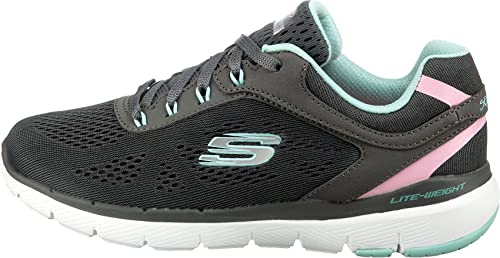 Image of Skechers Women Flex Appeal 3.0 Steady Move Lace Up Shoe