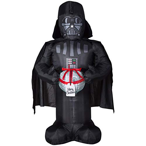 Airblown Inflatable 6 FT Tall Christmas Star Wars Darth Vader Holding Death Star Ornament