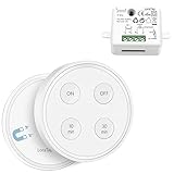 Larga distancia de control: la distancia de control es de hasta 30 m en interiores y 200 m en exteriores. El control es eficaz incluso a través de las paredes. Voltaje: 85-265 V CA. Potencia de control: 2500 W como máximo.