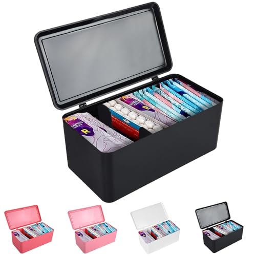 ChengFu Pad and Tampon Organizer for Bathroom Black
