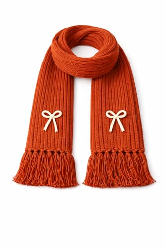 Image of KB STAR Cute Bow Women Casual Luxurious Premium Checkered Acrylic Woolen Muffler /Scarf /Stole for Winter